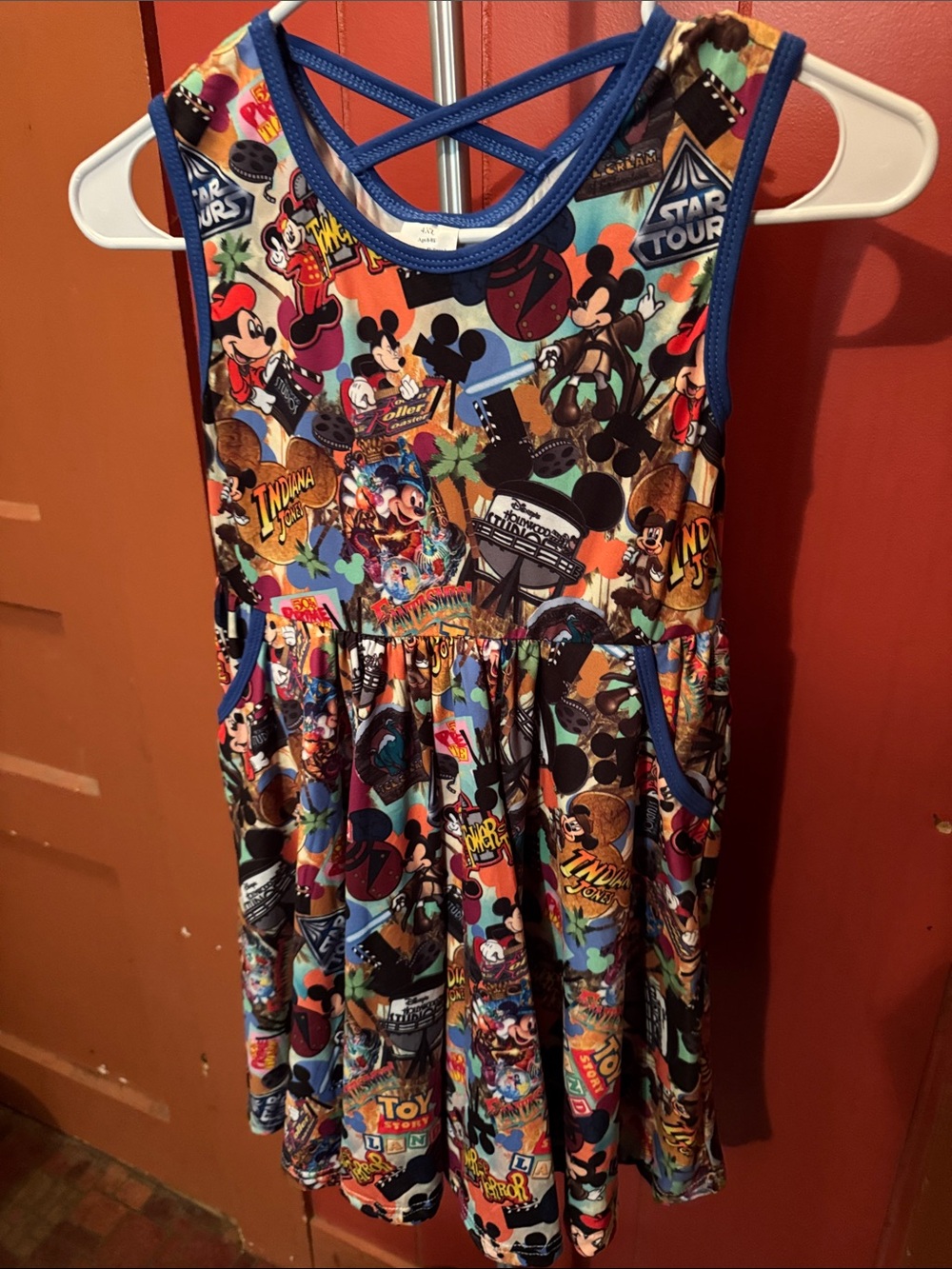 Hollywood Studios Girl’s Skater Dress with  Pockets. Brand Unknown.